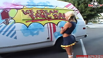 Will Powers Seduces A Petite Blonde Cheerleader Teen For Car Sex