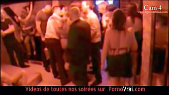 Group Masturbation And Rubbing At A French Swinger Club