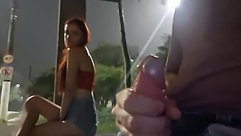 Emely'S Public Masturbation Adventure With A Fiery Redhead