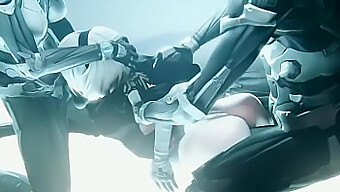 Kemahiran Oral Dan Anal Robot Nier Automata 2b Diuji Dalam Threesome Hardcore