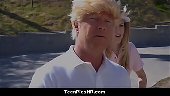 Young Blonde Gets A Taste Of The President'S 