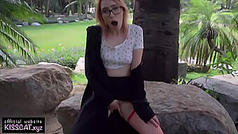 Young Russian Redhead Gives Oral And Flashes In Central Park