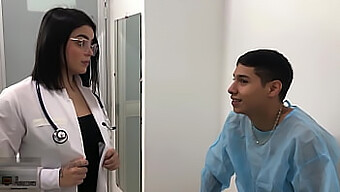 Homemade Video Of A Doctor Giving A Blowjob To A Patient And Getting Her Pussy Pounded In Return