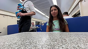 Pov Video Of A Married Woman Cheating On Her Husband With A Stranger In A Train Station