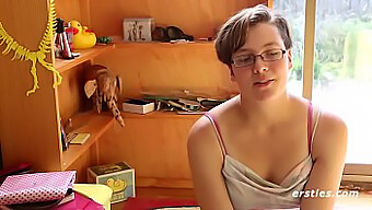 Immie'S Intimate Self-Pleasure Session With Her Unshaven Pussy