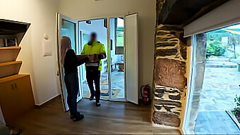 Wife Surprises Her Husband With A Public Blowjob From A Delivery Man