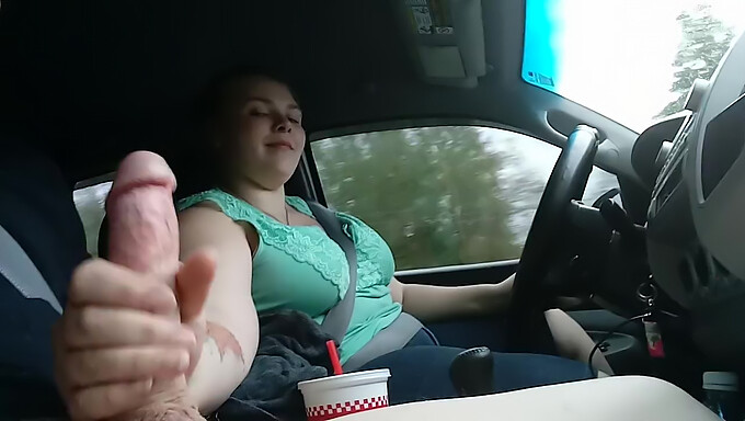 Public Car Ride Turns Intimate With Oral Sex And Masturbation