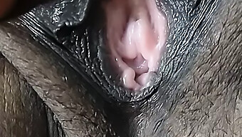 Asian Wife'S Hairy Pussy Up Close