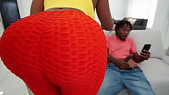 Ebony Milf Catches Her Man Jerking Off To Xvideos And Gives Him An Ass Ride