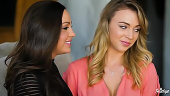 Abigail Mac And Zoey Taylor Host A Steamy Lesbian Party With Ass Play And Small Boobs