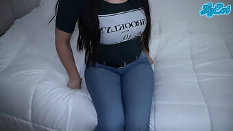 Teen Girlfriend'S Orgasm And Creampie In Tight Jeans