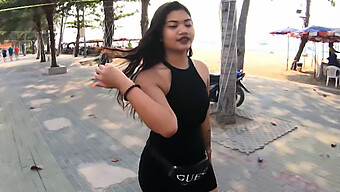 A Young Thai Woman With A Large Buttocks Films A Hardcore Sex Scene With A Well-Endowed Traveler From Europe