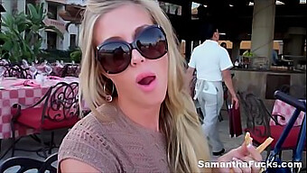 Behind The Scenes With Samantha'S Big Tits In Cabo