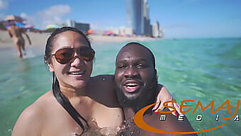 Nude Latina Bbw Gets Naughty On Miami Beach