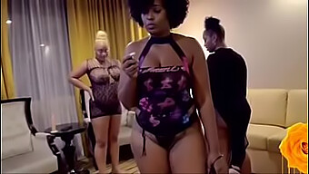 A Seductive African-American Woman From Atlanta Uses Anal Sex Toys On An Older Caucasian Man In Las Vegas, Continuing Their Previous Encounter.