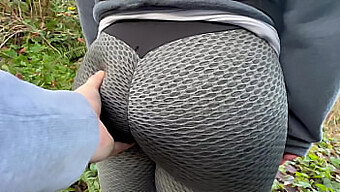 Bbw Girl With Big Butt Groping In Public Park