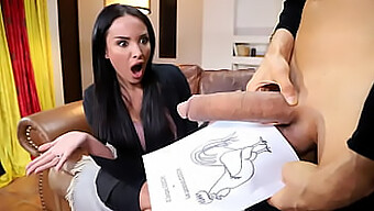 Busty French Tutor Anissa Kate Experiences A Huge White Penis