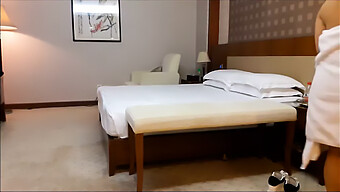 Asian Escort Receives Facial In Hotel Room