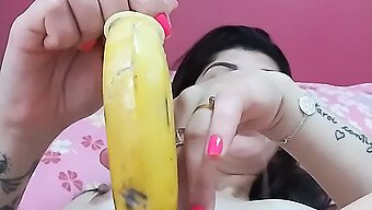 Homemade Teen Masturbates With Banana