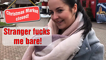 Big Ass Babe Gets Pov Cumshot At European Christmas Market