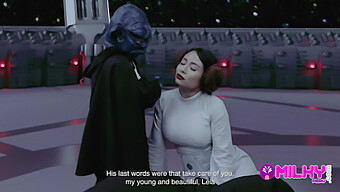 The Taboo Encounter Of Yoda With The Voluptuous Princess Leia In A Steamy Star Wars Parody