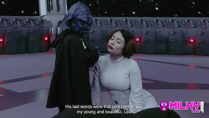 L'Incontro Tabù Di Yoda Con La Voluttuosa Principessa Leia In Una Parodia Di Hot Star Wars