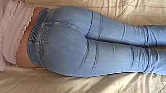 Collection Of Clips Featuring My Mature, Hairy Latina Wife Showcasing Her Voluptuous Rear In Denim And Revealing Her Current Panties.