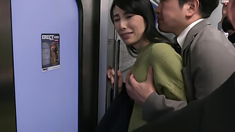 Japanese Mature Woman Receives Sexual Attention On A Train