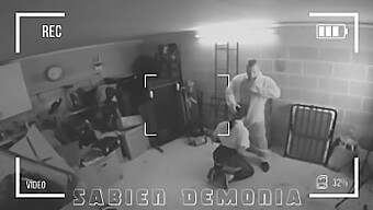 Reality-Video Von Sabien Demonias Analer Begegnung Mit Einem Schulmitarbeiter, Der Auf Cctv Erwischt Wurde