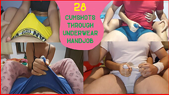 คอมพิวเลชันโฮมเมดของบราซิลที่มี Handjobs และ Cumshots มือสมัครเล่น