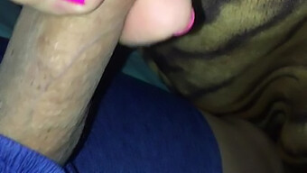 Latina Girlfriend Gives Foot Massage And Blowjob