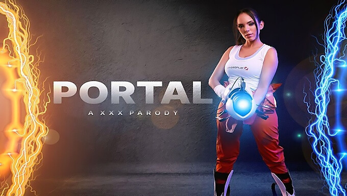 Španielska Kráska Katrina Moreno V Cosplay Ako Prsnatá Chell Z Portalu Uspokojuje Vaše Túžby